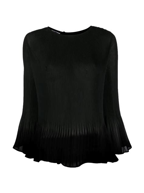 armani pleated top.